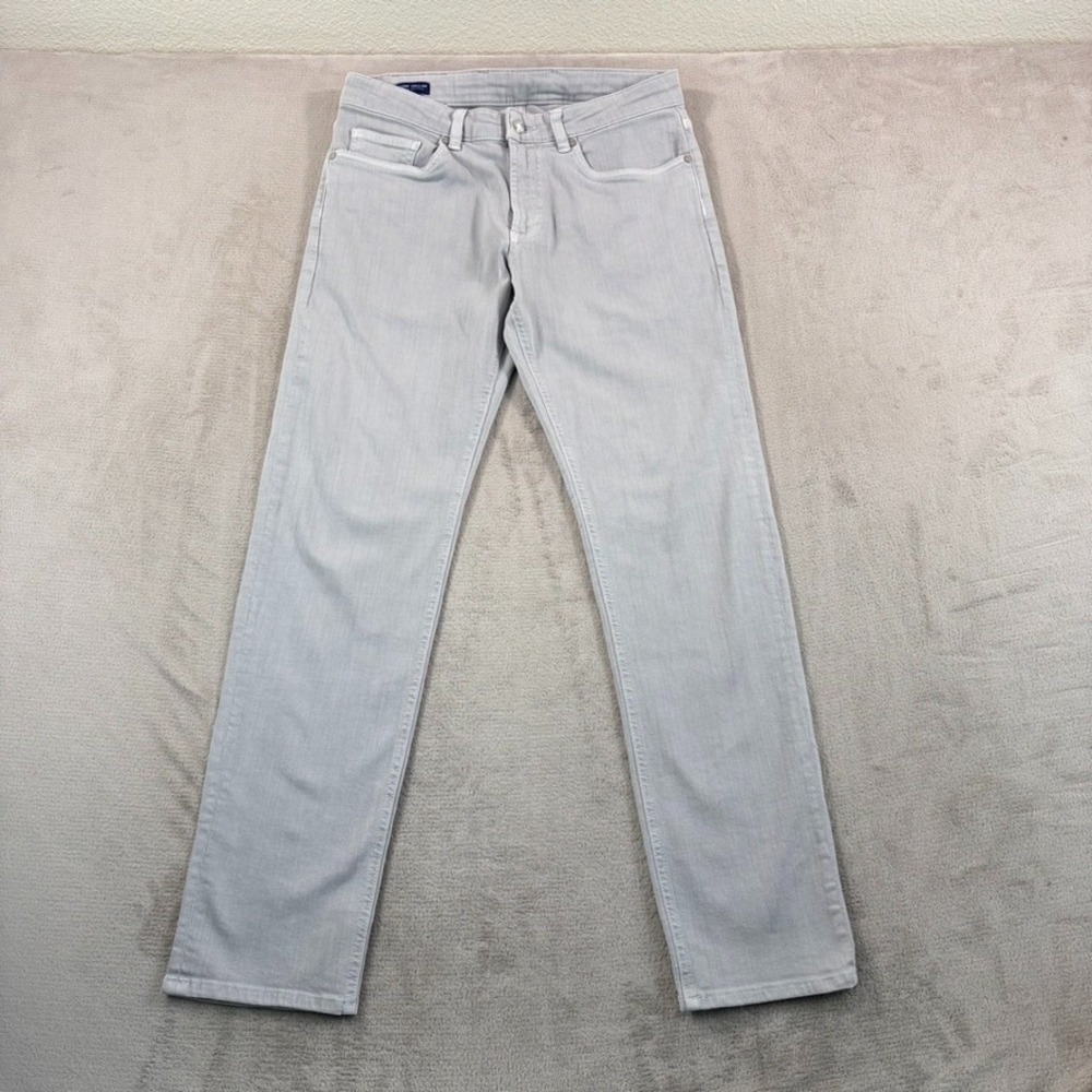 Peter Millar Crown Fairfield Garment Dyed Denim Jeans Grey Men 32x32 NWOT $228